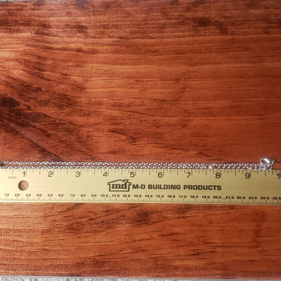 Blue Paisley Boho Silvertone Drop-Style Necklace - Picture 7 of 7